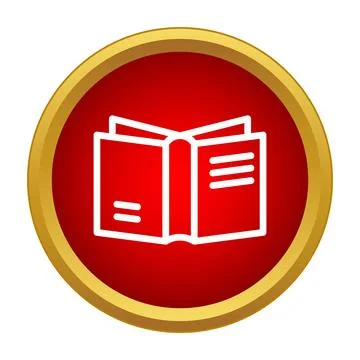 Open book icon representing knowledge education and learning Stock Illustration