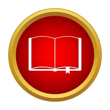 Open book icon representing knowledge and education Stock Illustration