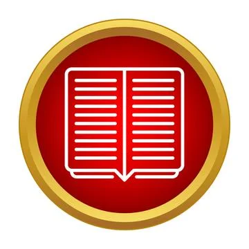Open book icon representing reading and education イラスト素材