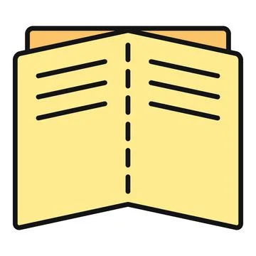 Open book icon representing reading education and learning イラスト素材