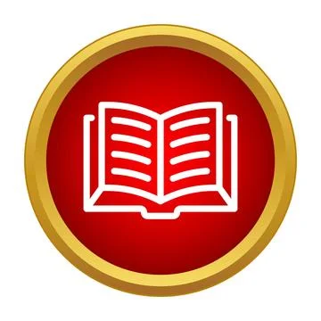 Open book icon representing reading and learning education 스톡 일러스트