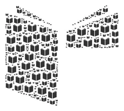 Open Book Icon Shape Stock Illustration