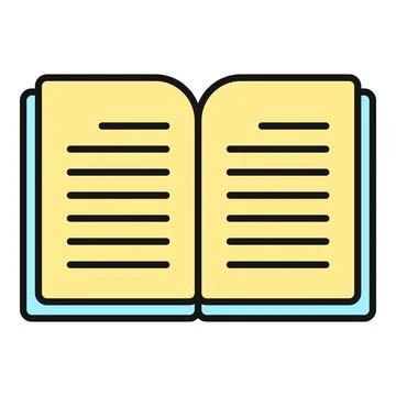 Open book icon showing learning and education Stock Illustration