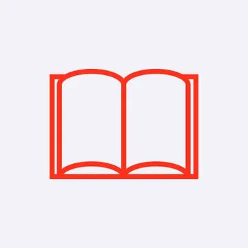 Open book icon stock vector illustration flat design Stock-Illustration