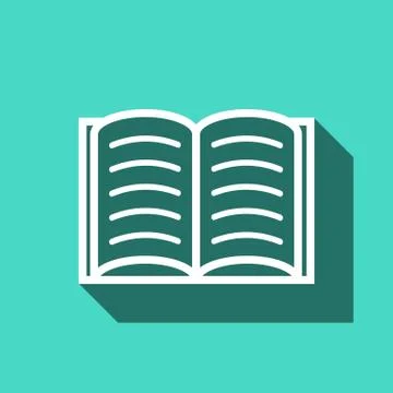 Open book icon stock vector illustration flat design Stock Illustration