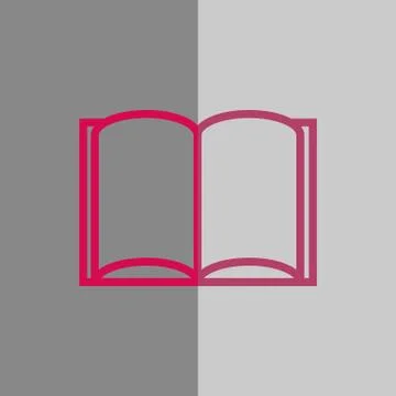 Open book icon stock vector illustration flat design Stock Illustration