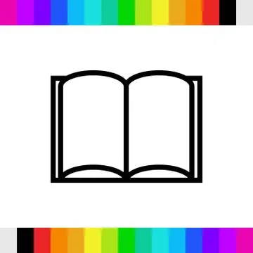 Open book icon stock vector illustration flat design Stockillustratie