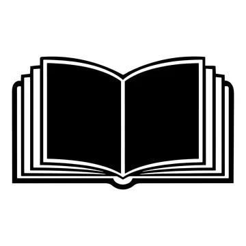 Open book icon symbol of knowledge and literature in education イラスト素材