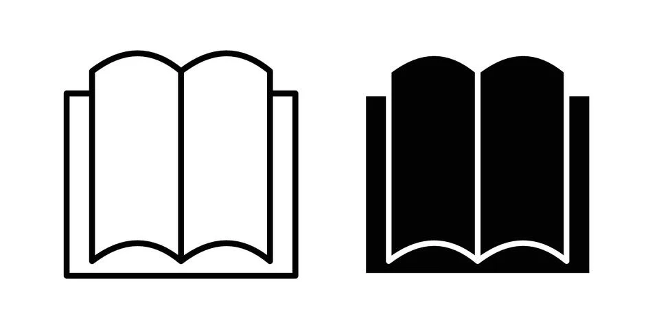Open book icon vector design illustrations 스톡 일러스트