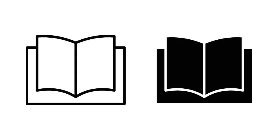 Open book icon vector design illustrations 스톡 일러스트