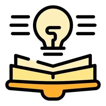 Open book idea icon vector flat イラスト素材