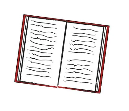 Open book Stock Illustration