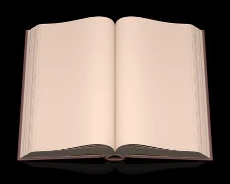 Open Book Stock Illustration