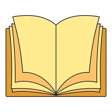Open book illustration concept of learning and reading Stock Illustration