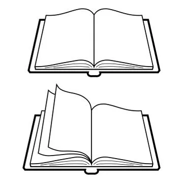 Open book illustration Stock Illustration