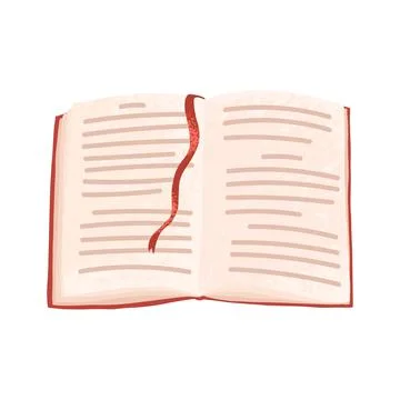 Open Book Illustration Stock Illustration