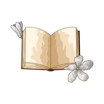 Open book illustration Ilustração Stock