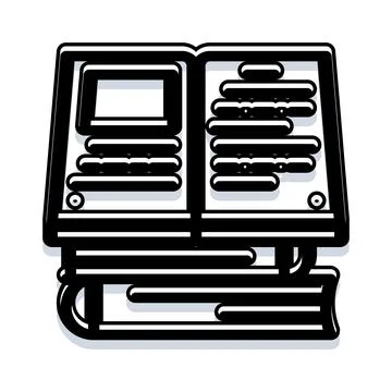 Open book illustration for learning and education concept Stock Illustration