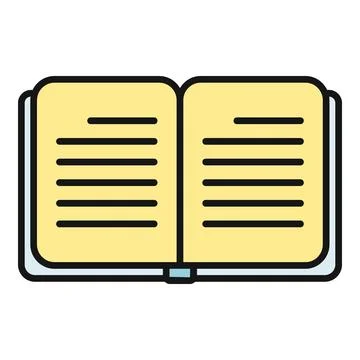 Open book illustration learning studying education literature Illustrazione stock