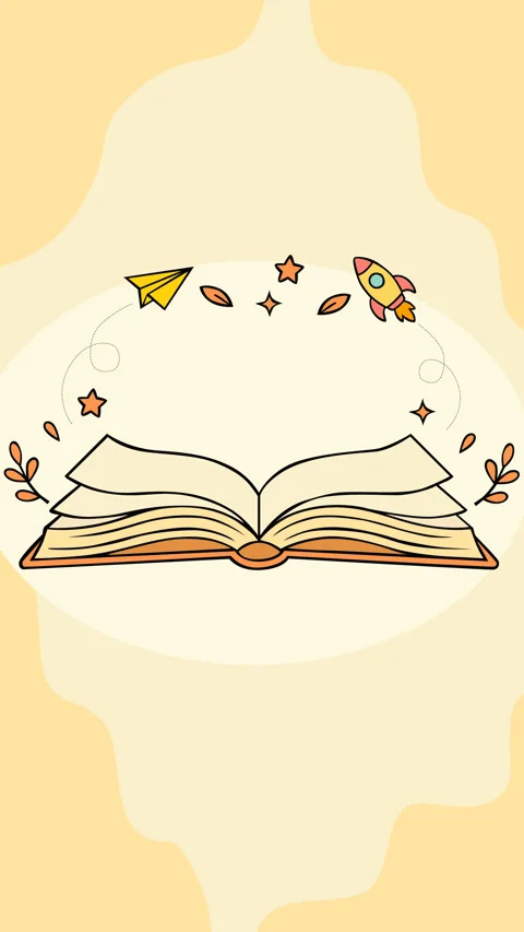 Open Book Imagination Concept with Flying Objects and Creativity Video stock 331573547