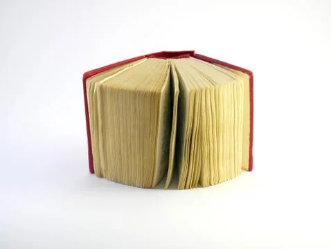 Open book isolated on white background Stock Photos