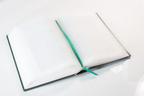 Open book isolated on white background Stock Photos