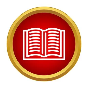 Open book learning and education symbol icon 스톡 일러스트