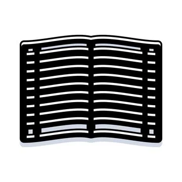 Open book learning and knowledge education concept Stock-Illustration