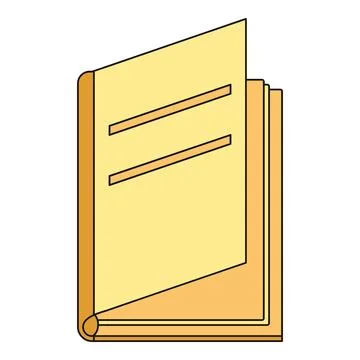 Open book learning and studying illustration Stock Illustration