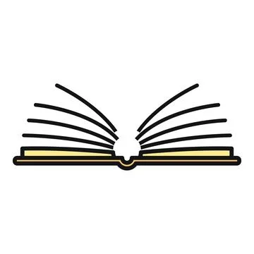 Open book learning, education, and knowledge concept icon イラスト素材