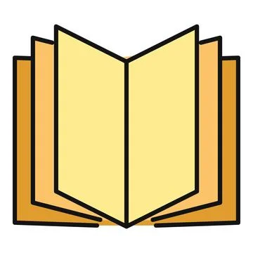 Open book learning education literature reading icon Stock Illustration
