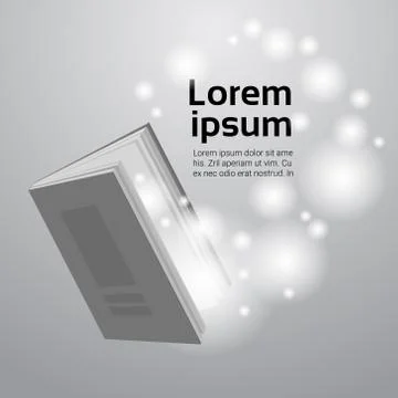 Open Book Library Read School Education Knowledge Concept 스톡 일러스트