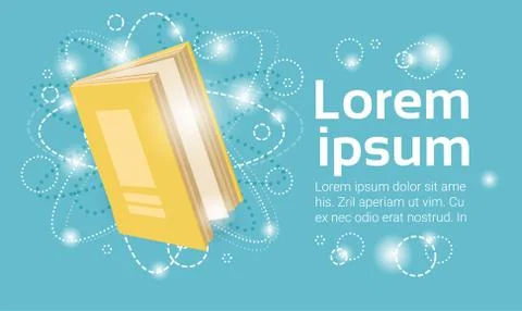Open Book Library Read School Education Knowledge Concept 스톡 일러스트