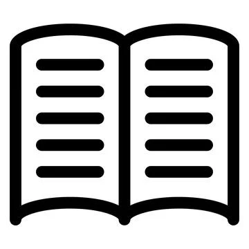 Open book line icon vector illustration isolated on white background Stock Illustration