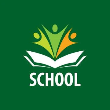 Open book logo Stock Illustration