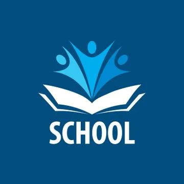 Open book logo 스톡 일러스트