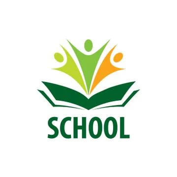 Open book logo 스톡 일러스트