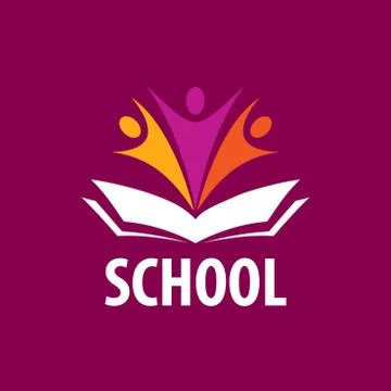 Open book logo Stock Illustration