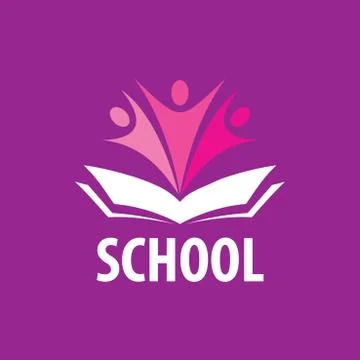 Open book logo 스톡 일러스트