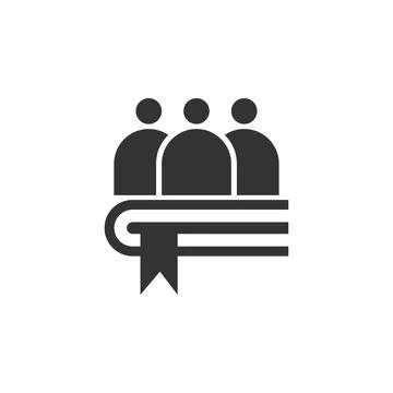 Open book logo template. Icon Illustration Brand Identity. Isolated and fla.. Stock-Illustration