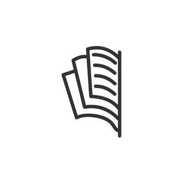 Open book logo template. Icon Illustration Brand Identity. Isolated and fla.. Stock-Illustration