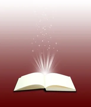 Open book magic - education concept Stock Illustration