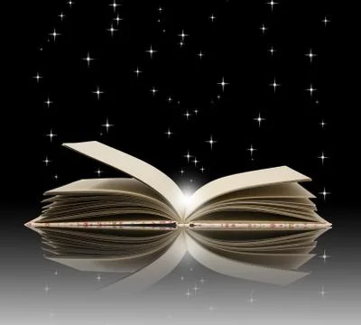 Open book magic - education concept Stock Illustration