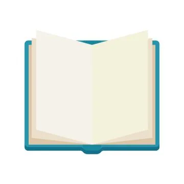 Open book, notebook, vector icone Stock Illustration