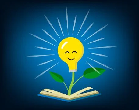 Open book, open idea, vector Stock Illustration