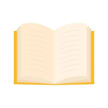Open book over a white background Stock Illustration
