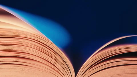 Open Book Pages Flipping, Knowledge Concept. Fresh ideas, imagination, personal  Stock Footage 332663629