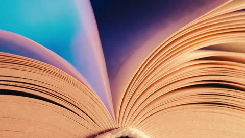 Open Book Pages Flipping, Knowledge Concept. Fresh ideas, imagination, personal  Stock Footage 332663660