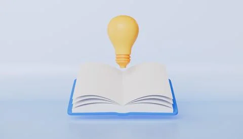 Open book with pen, representing education, learning, and the concept Stock Illustration