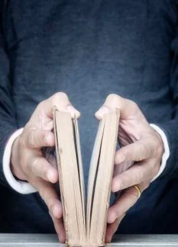 Open the book Stock Photos